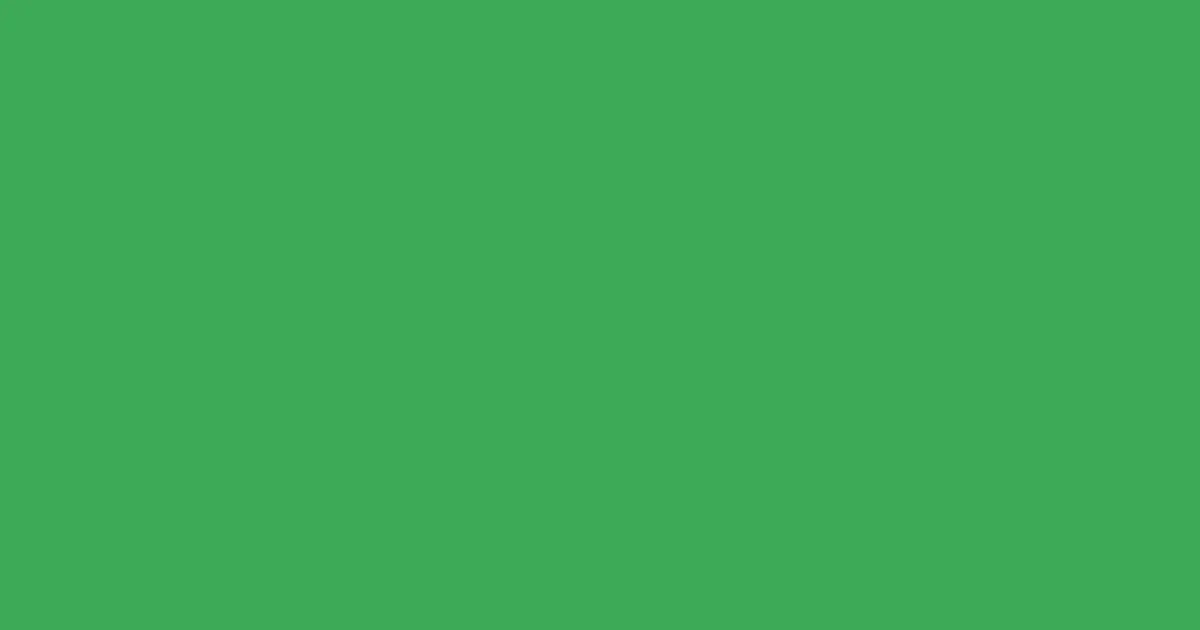 #3caa57 chateau green color image