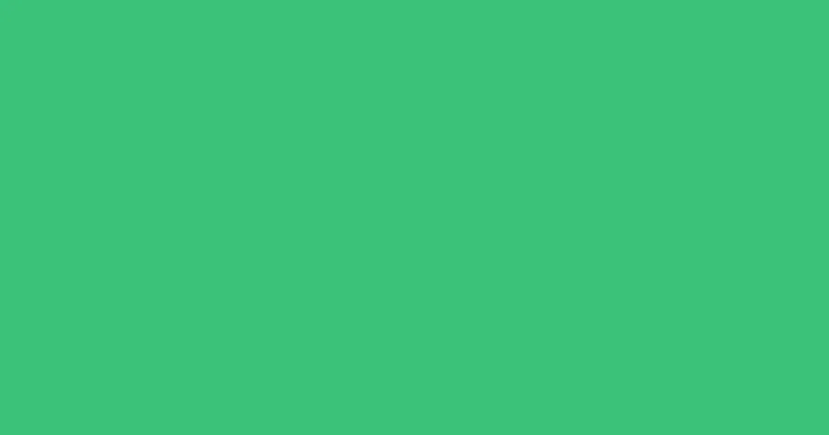 #3cc27a emerald color image