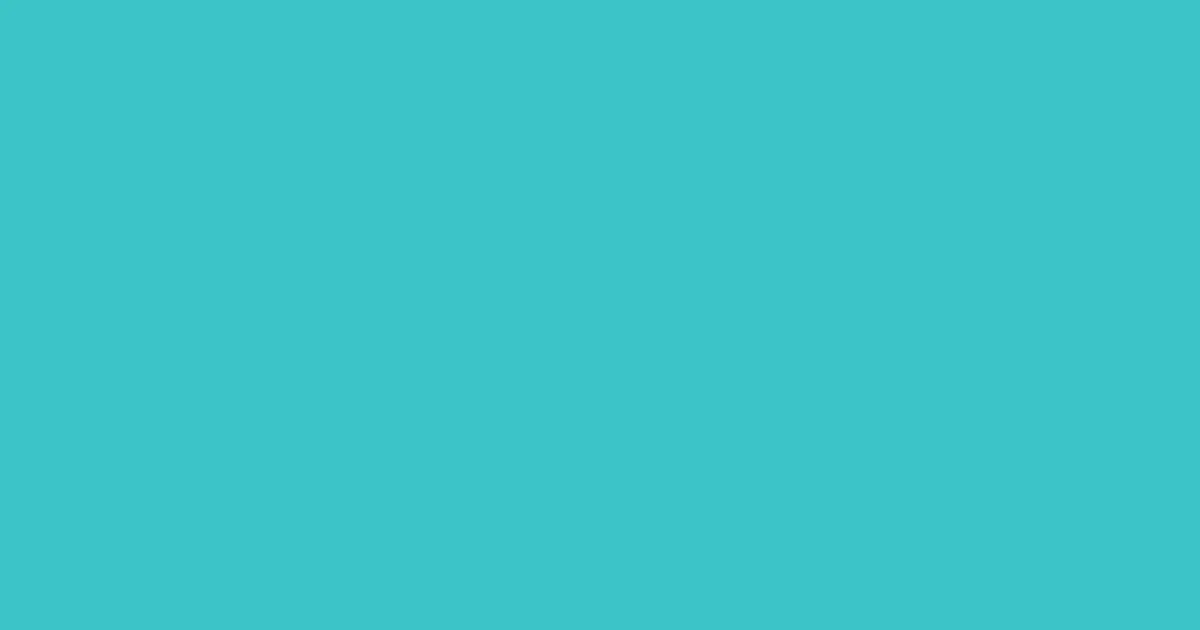 #3cc5c9 turquoise pearl color image