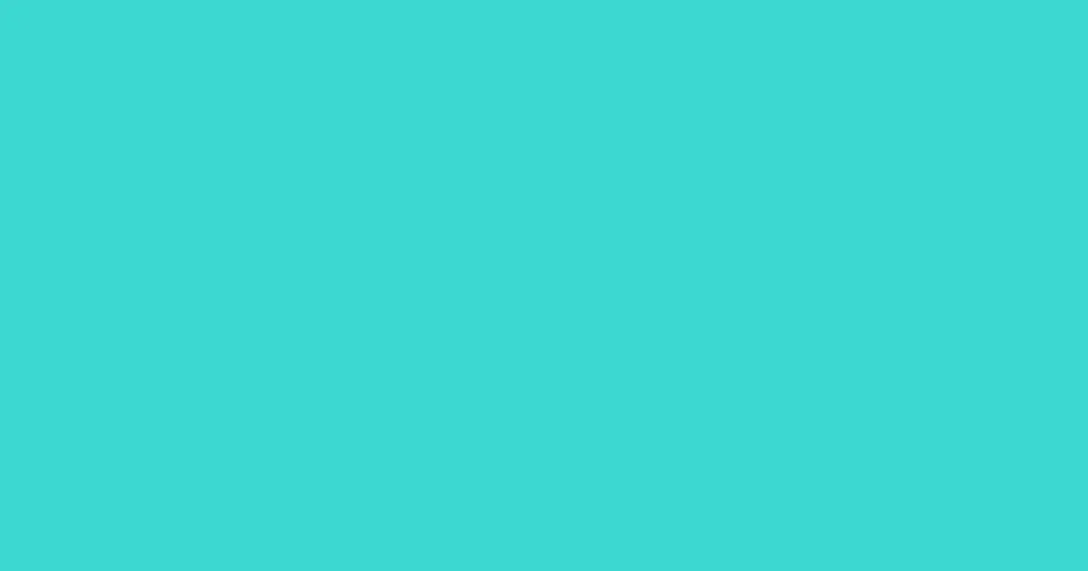 #3cd8d1 turquoise color image