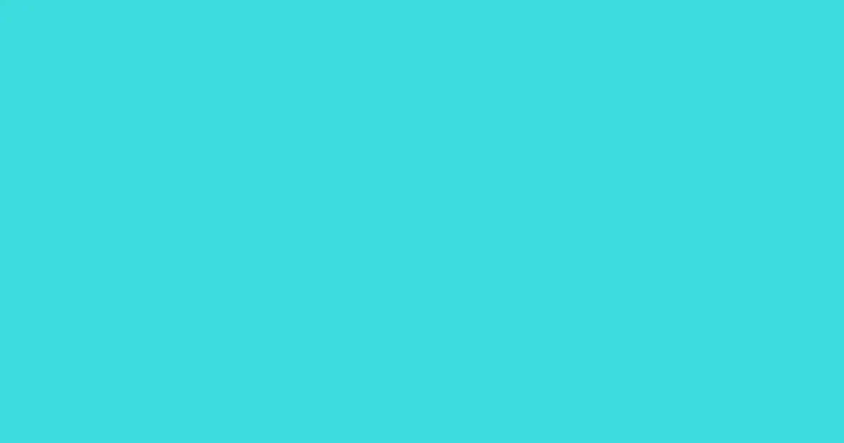 #3cdcdc turquoise color image