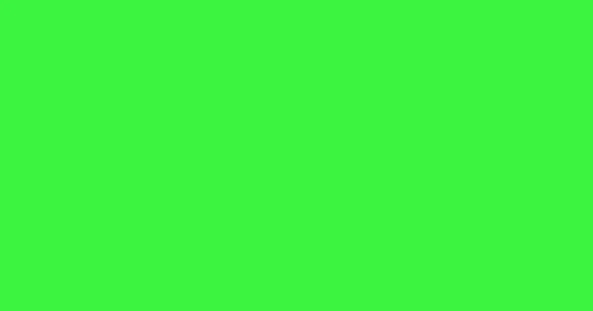 #3cf43f screamin' green color image