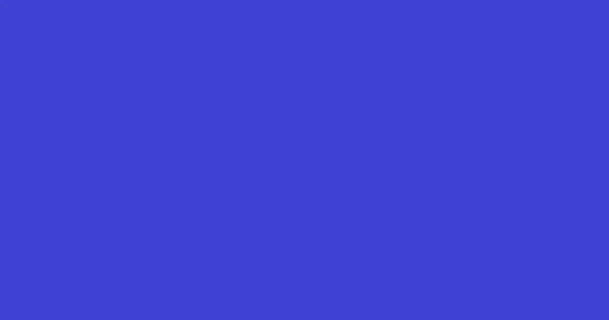 #3d42d2 cerulean blue color image