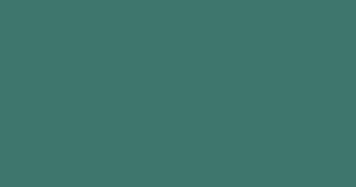 #3d766e faded jade color image