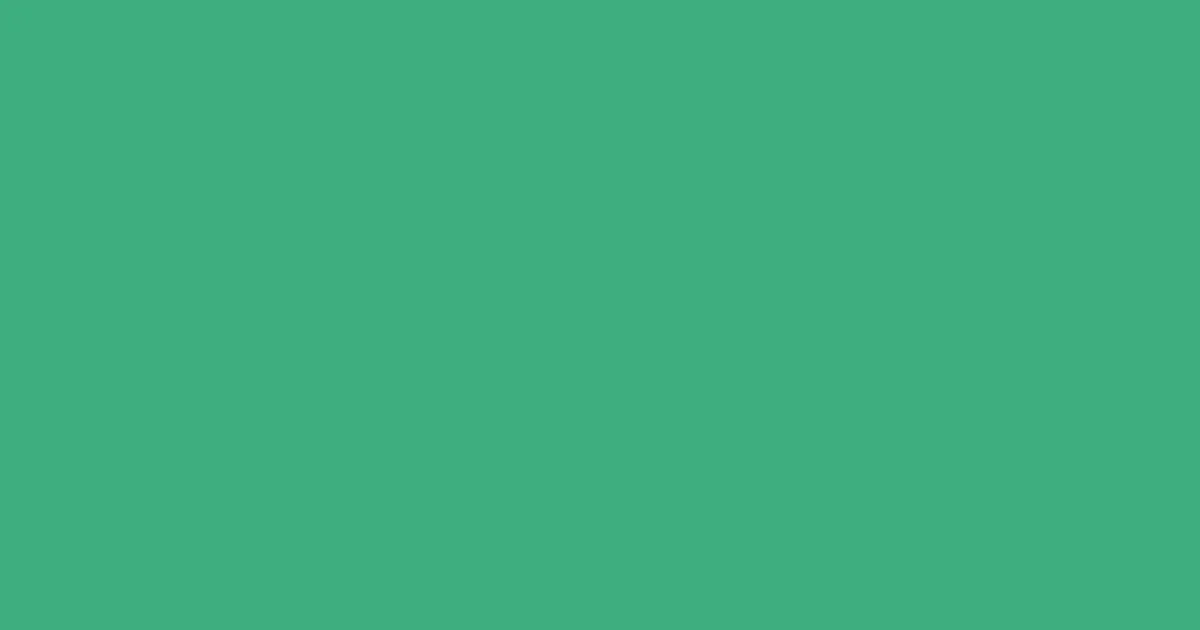 #3dae80 ocean green color image