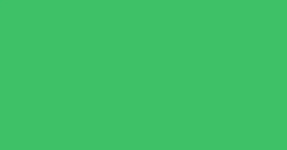 #3dc167 emerald color image
