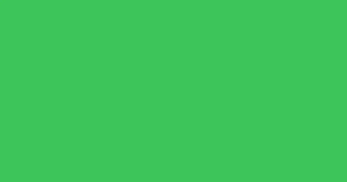 #3dc559 emerald color image