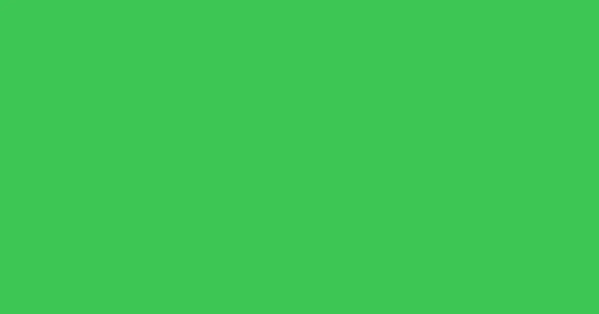 #3dc654 emerald color image