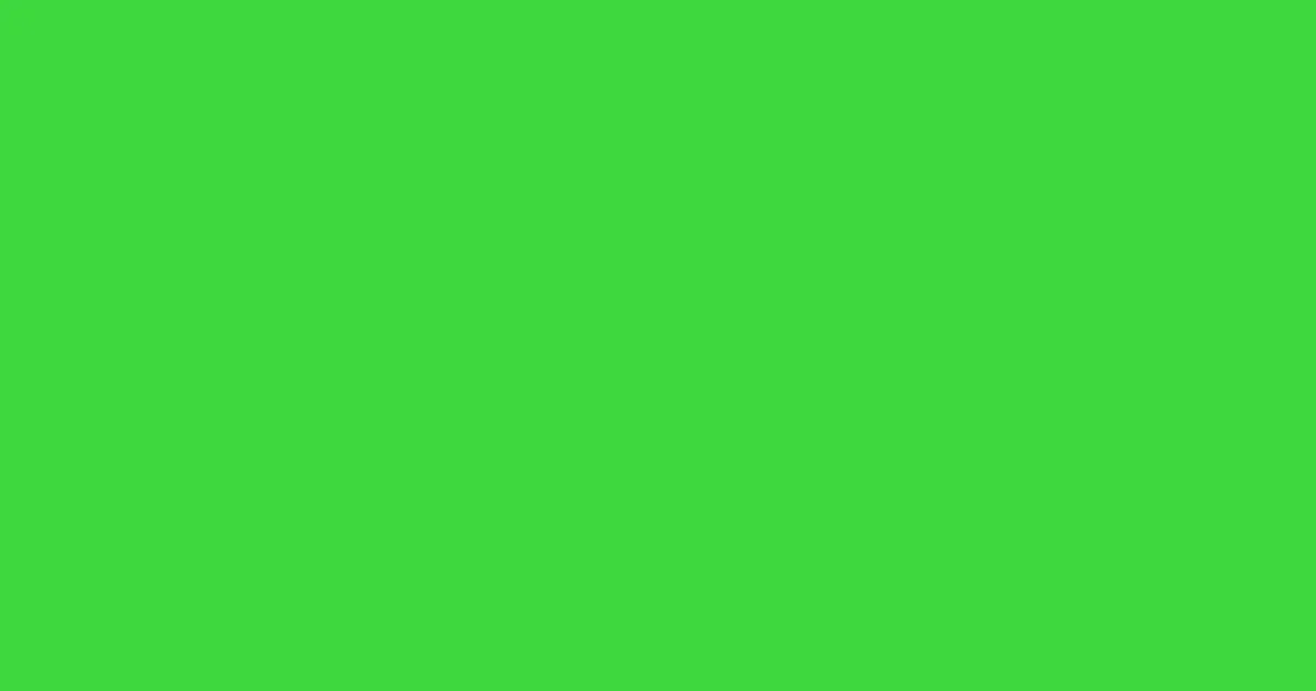 #3dd83e emerald color image