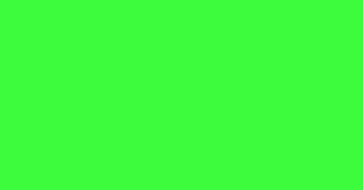 #3dfb3d screamin' green color image