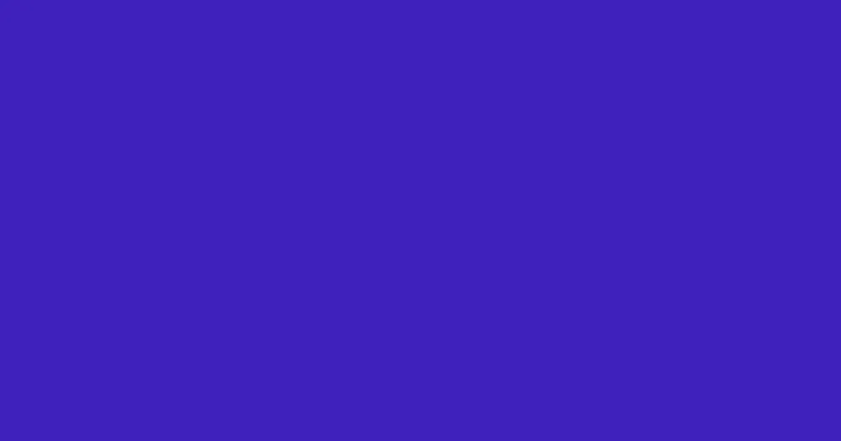 #3e21bc persian blue color image