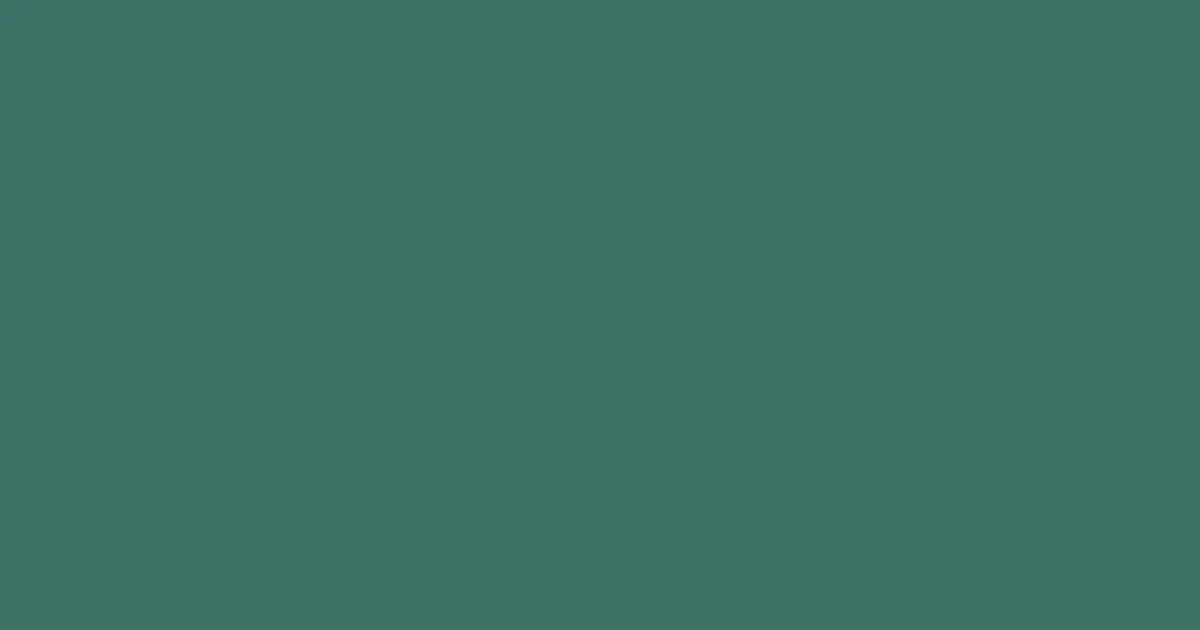 #3e7265 faded jade color image