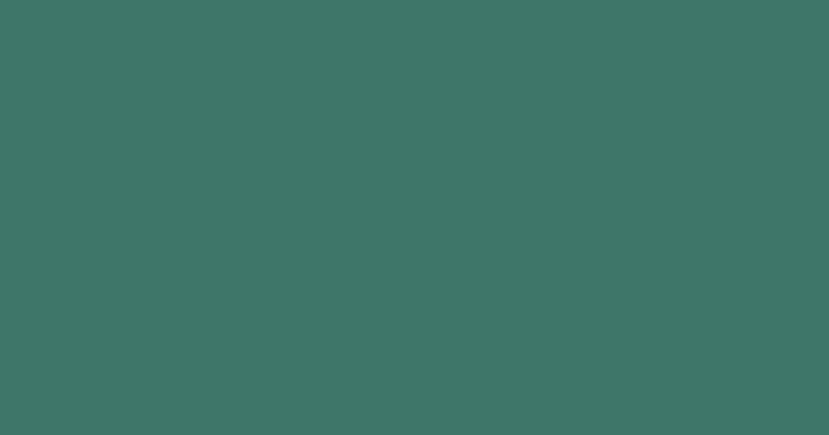 #3e766a faded jade color image