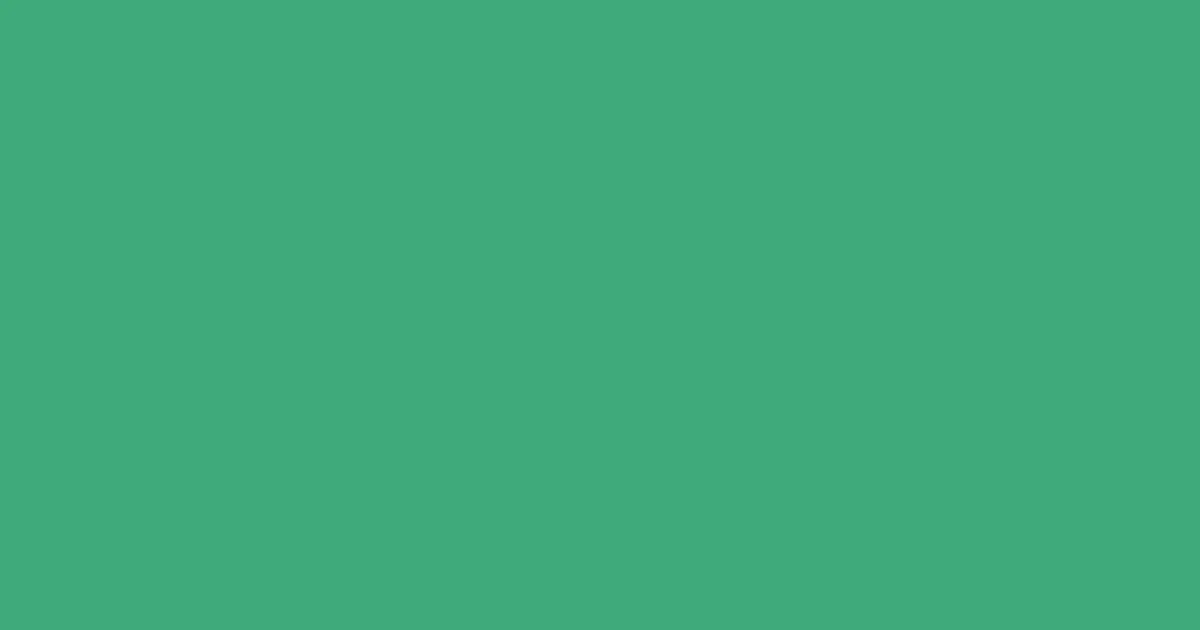 #3eaa7b ocean green color image