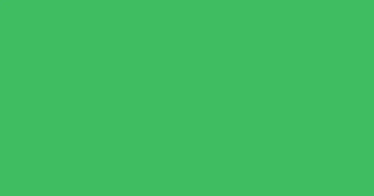 #3ebd5f chateau green color image