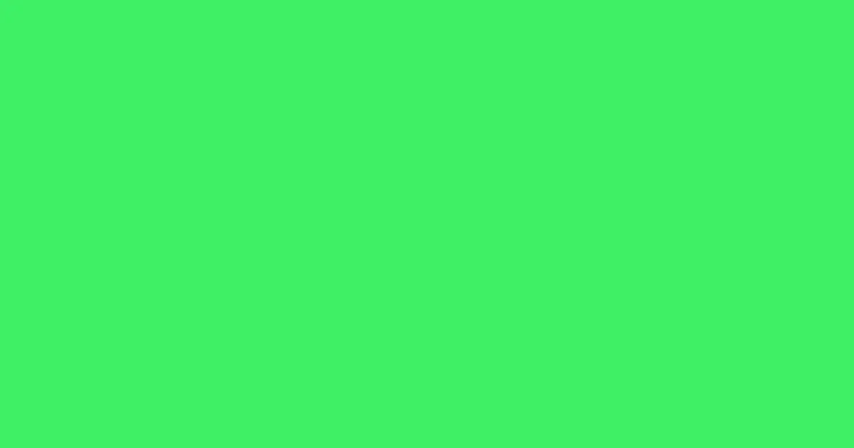 #3ef064 screamin' green color image