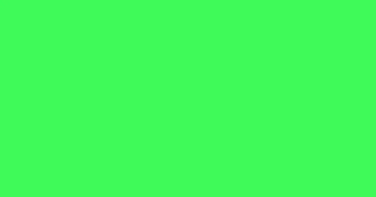 #3efb5a screamin' green color image