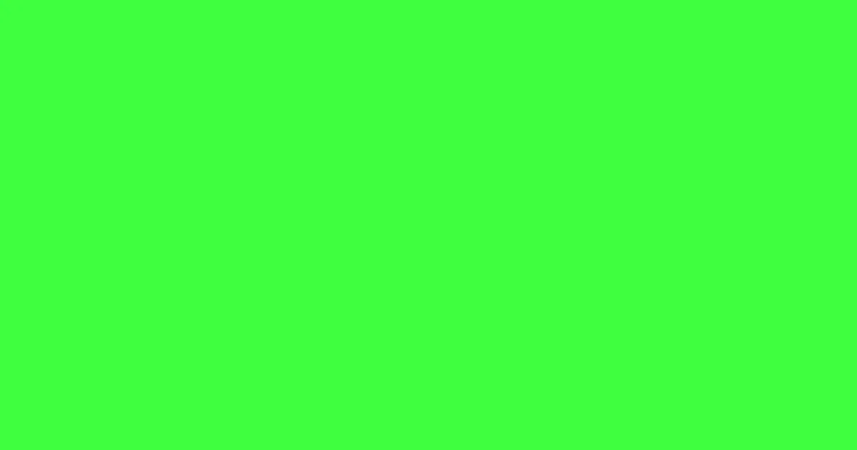 #3eff3e screamin' green color image