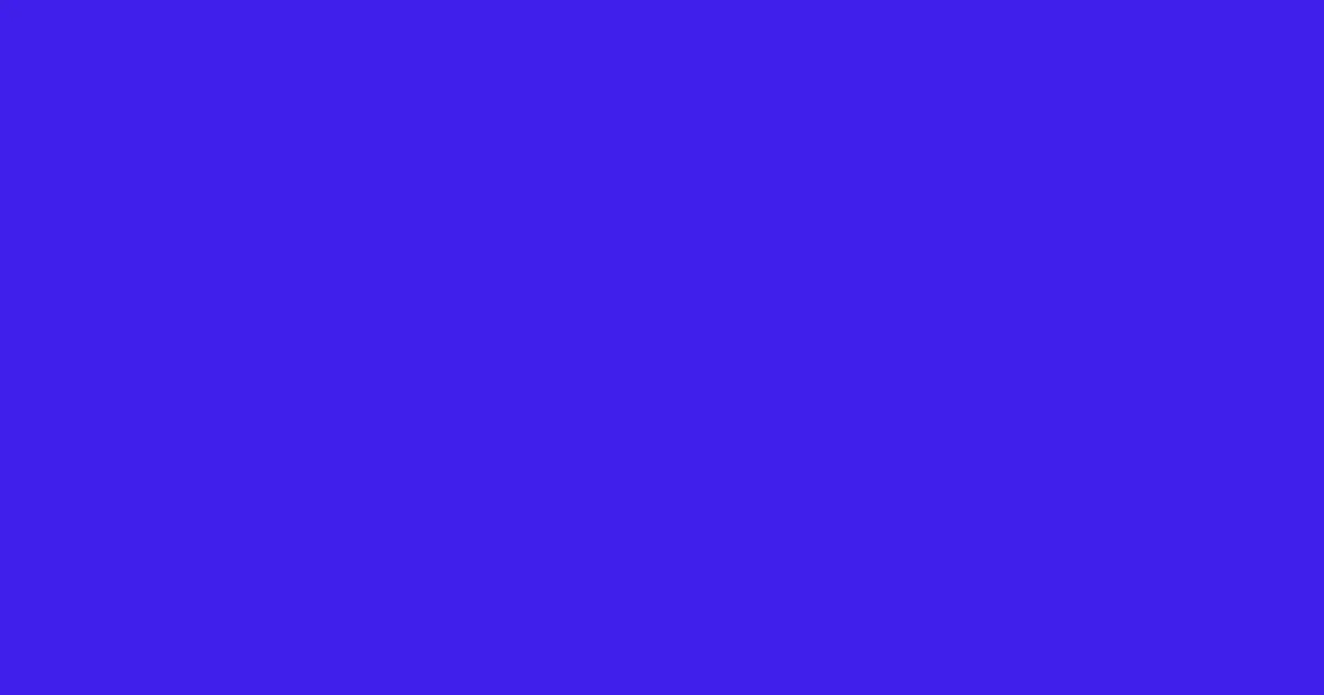 #3f1fec persian blue color image
