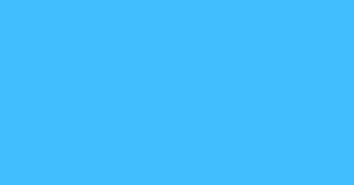 #40beff dodger blue color image