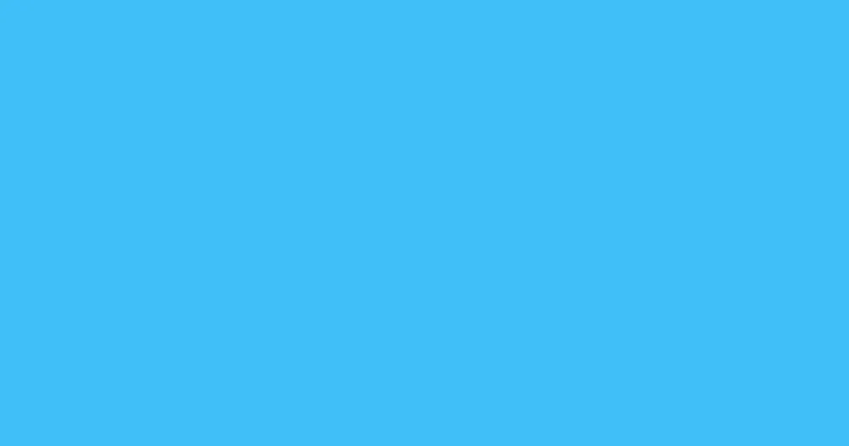 #40bff9 picton blue color image