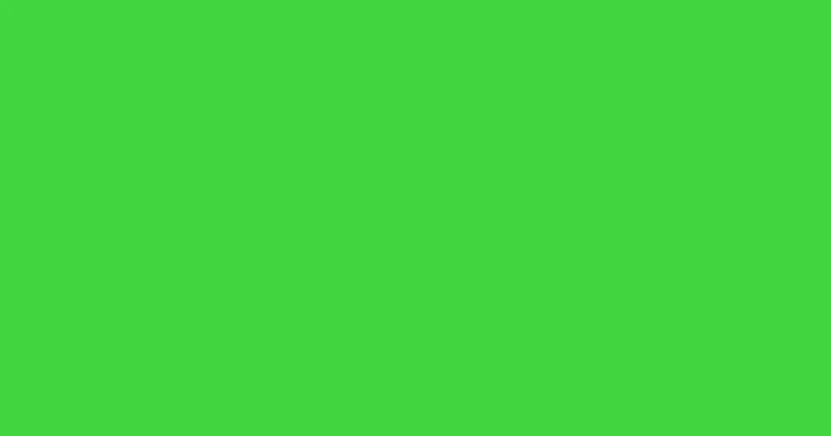 #40d640 emerald color image