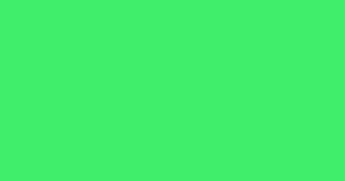 #40ed6b malachite color image