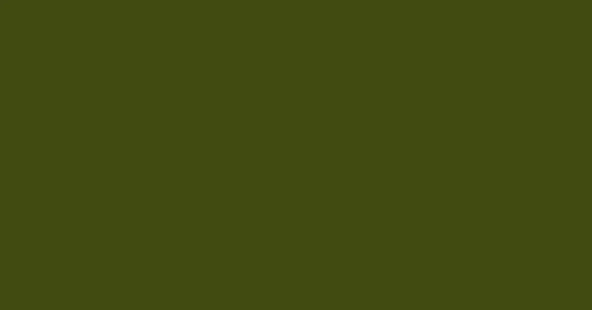 #414b12 clover color image