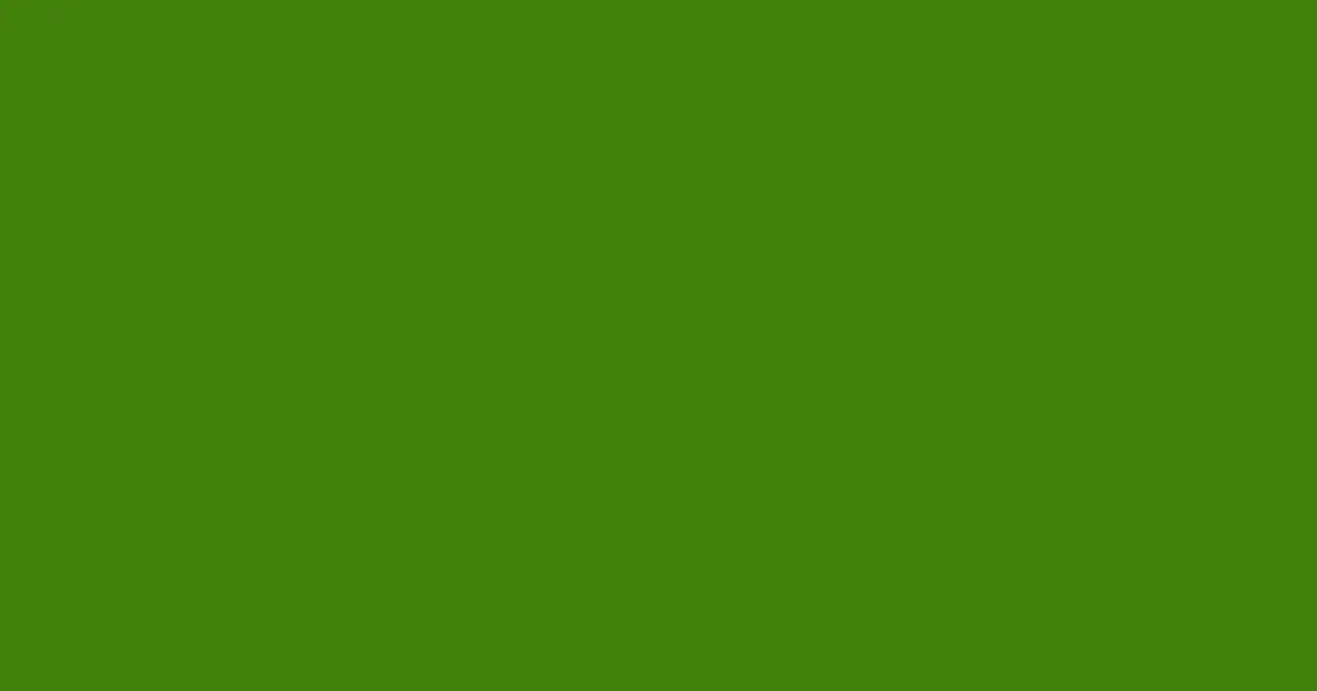 #417f0a green leaf color image