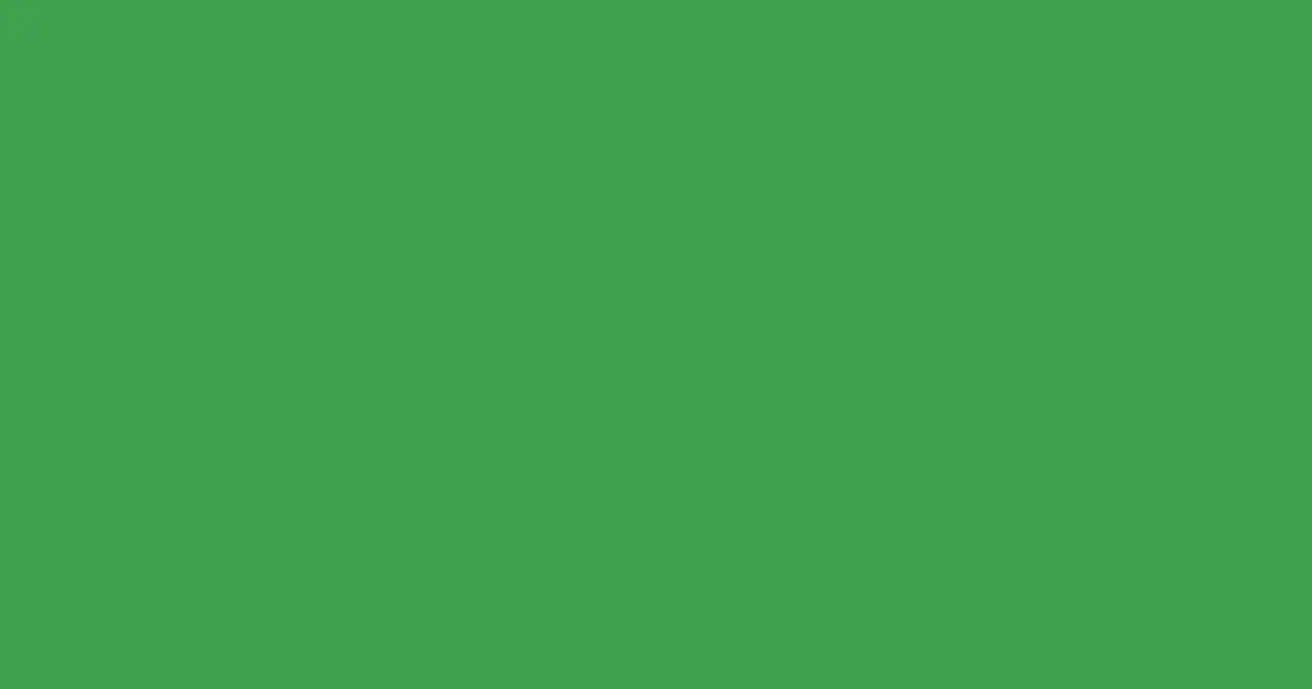 #41a24e chateau green color image