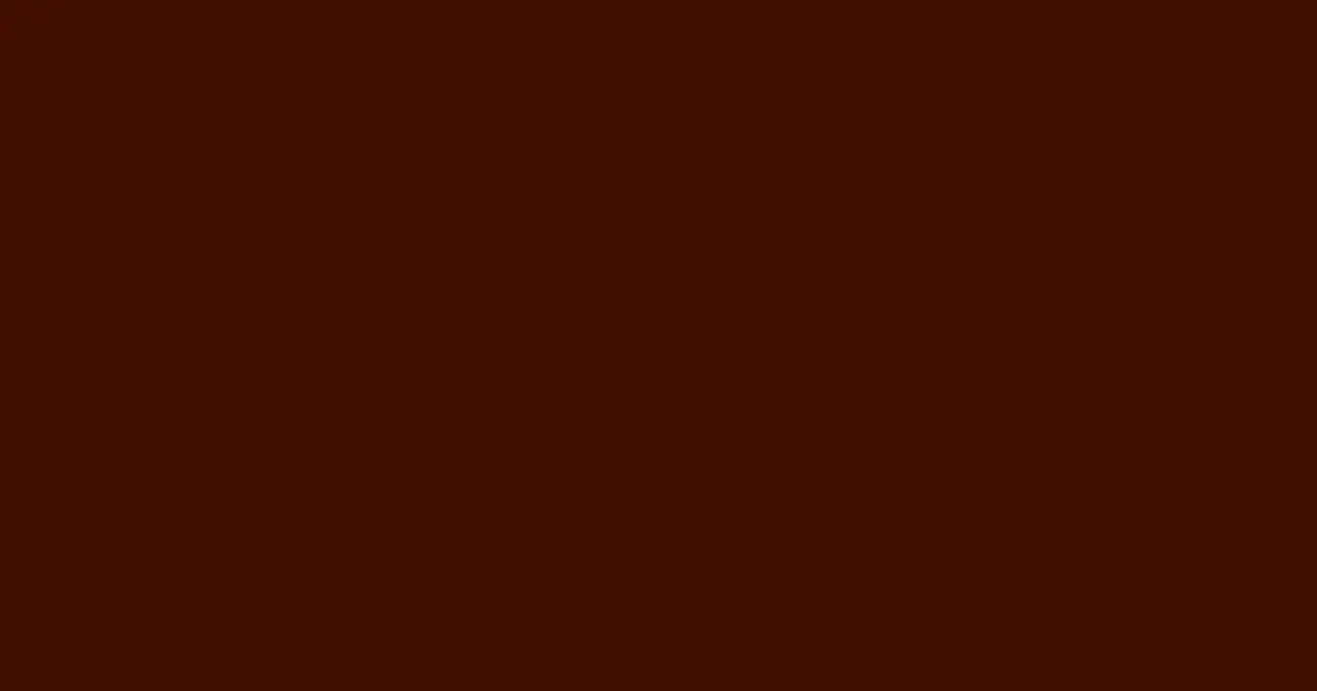 #420e00 brown pod color image
