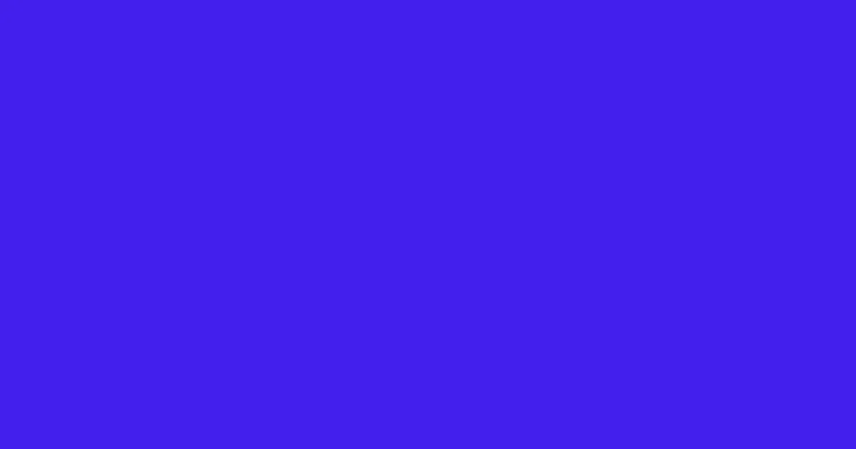 #421fec persian blue color image