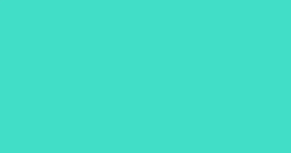 #42dec6 turquoise color image