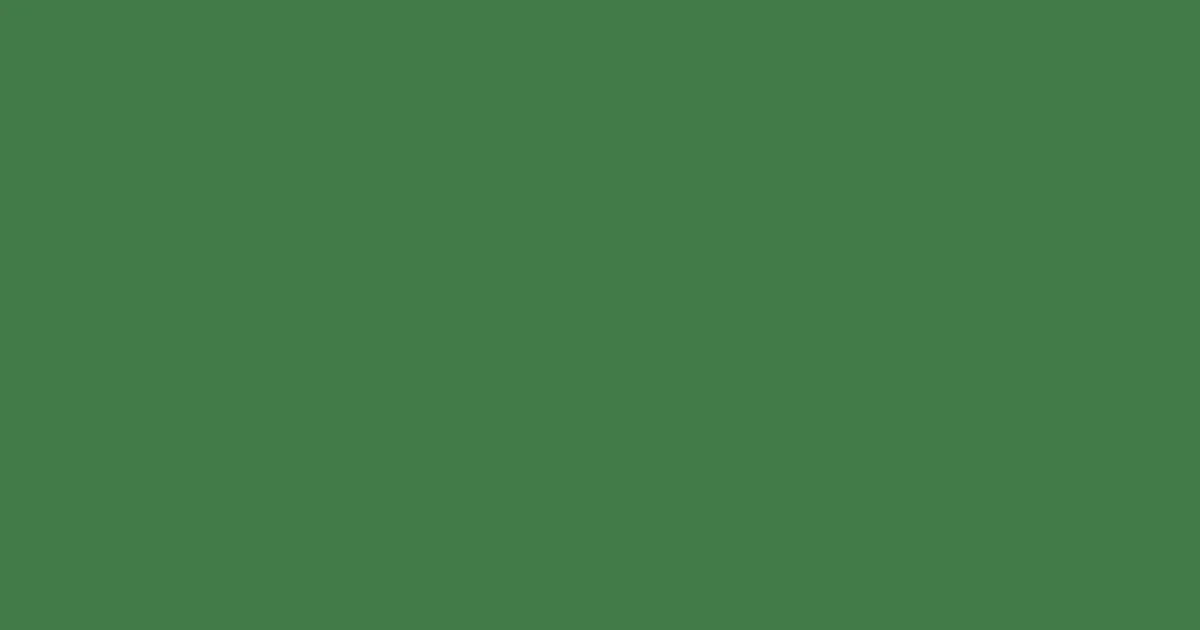 #437a48 fern green color image