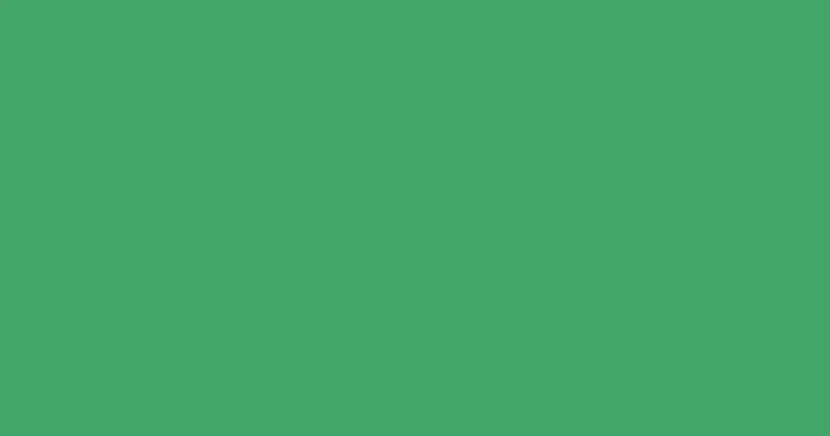#43a569 chateau green color image