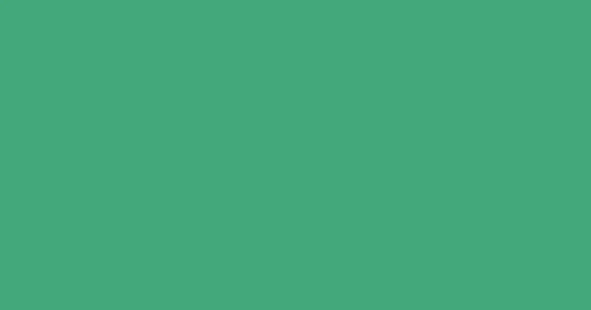#43a77b ocean green color image
