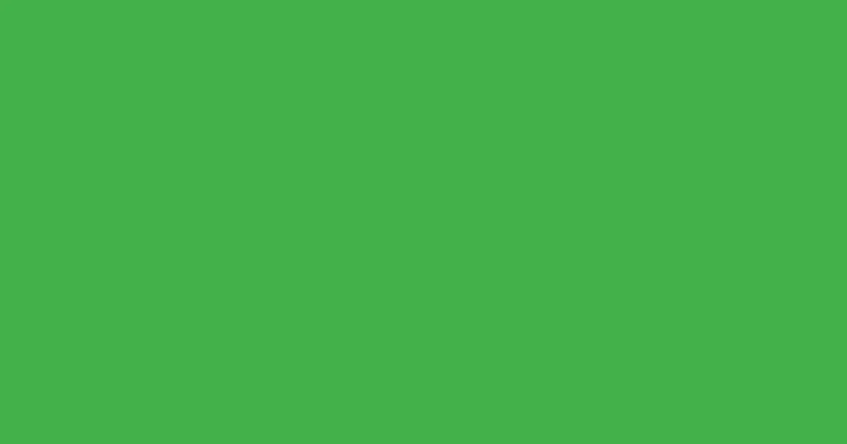 #43b24b chateau green color image