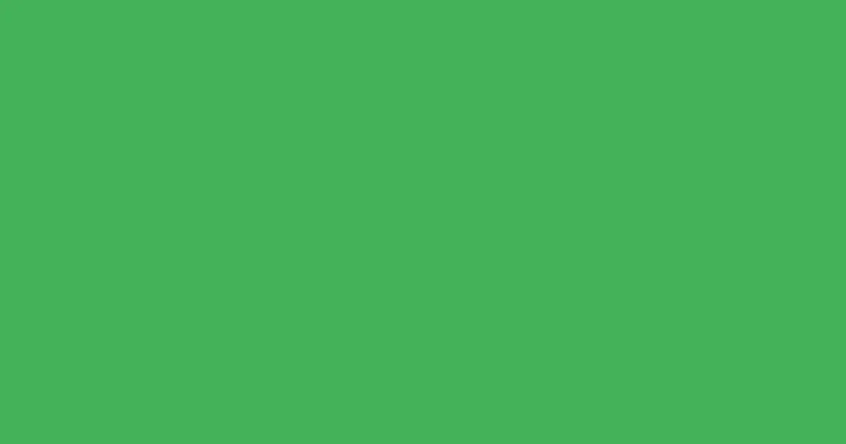 #43b257 chateau green color image