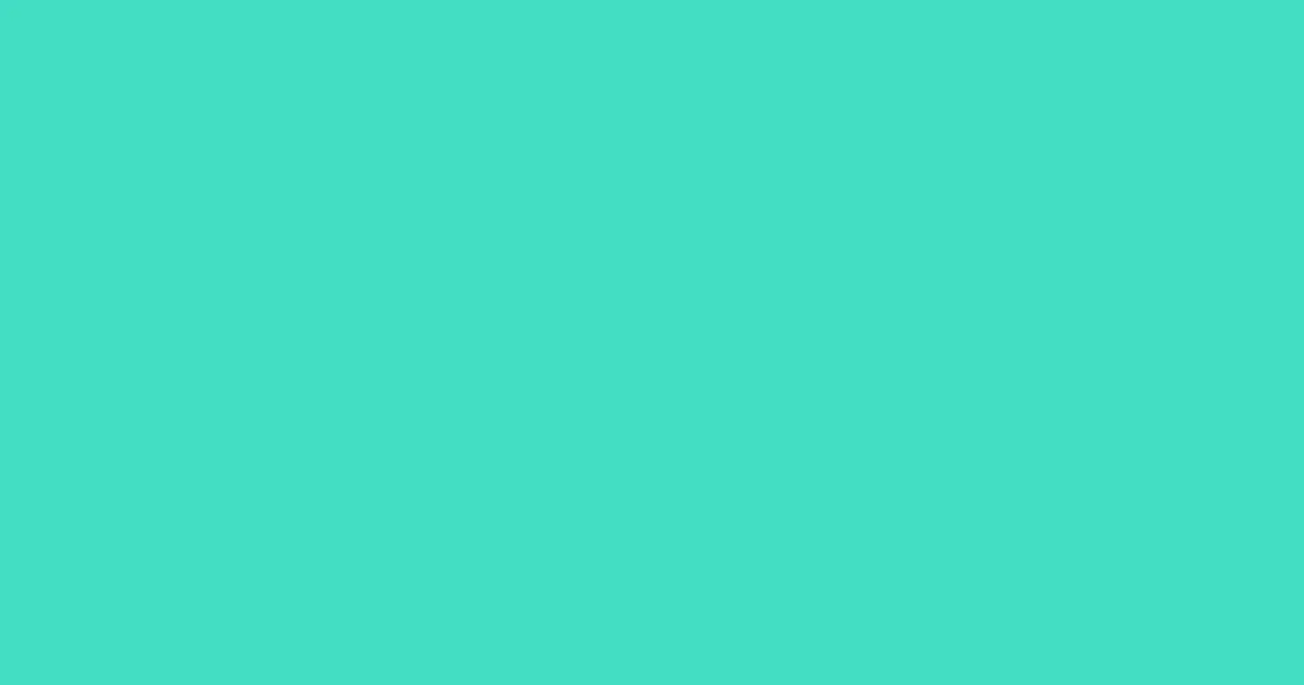 #43dec3 turquoise color image