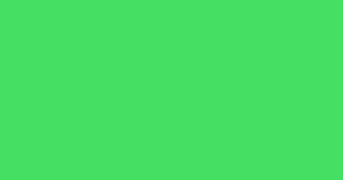 #43df65 caribbean green pearl color image