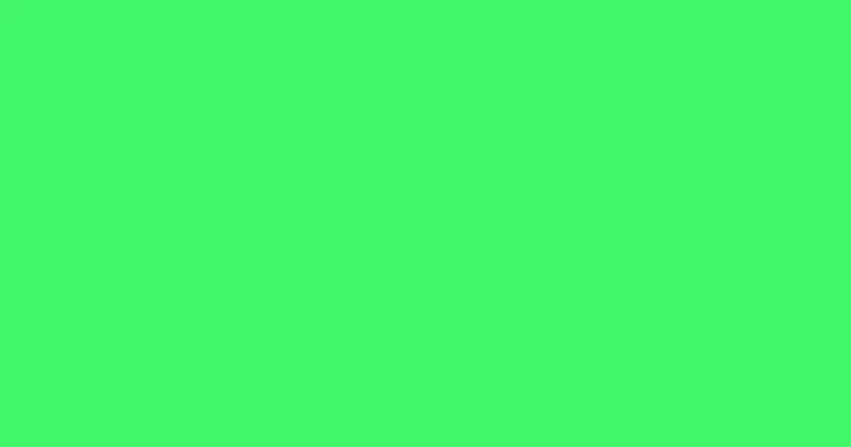 #43f66a screamin' green color image