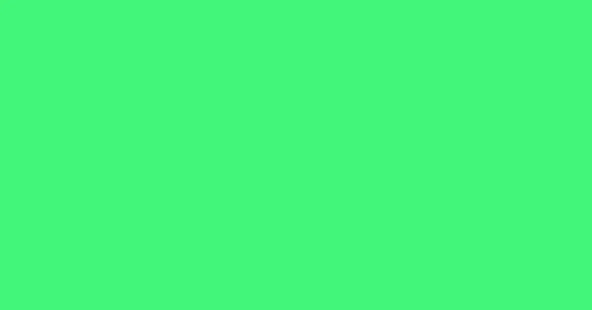#43f67a screamin' green color image