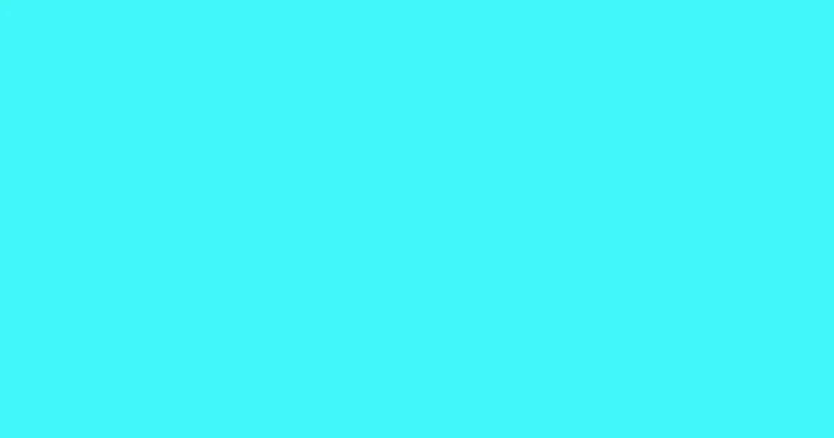 #43f7f7 bright turquoise color image