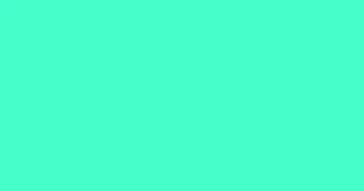 #43fdc9 aquamarine color image