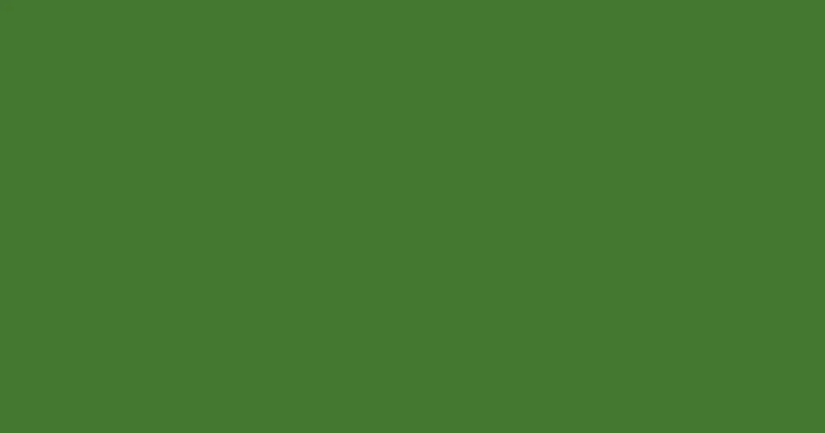 #44762e chalet green color image