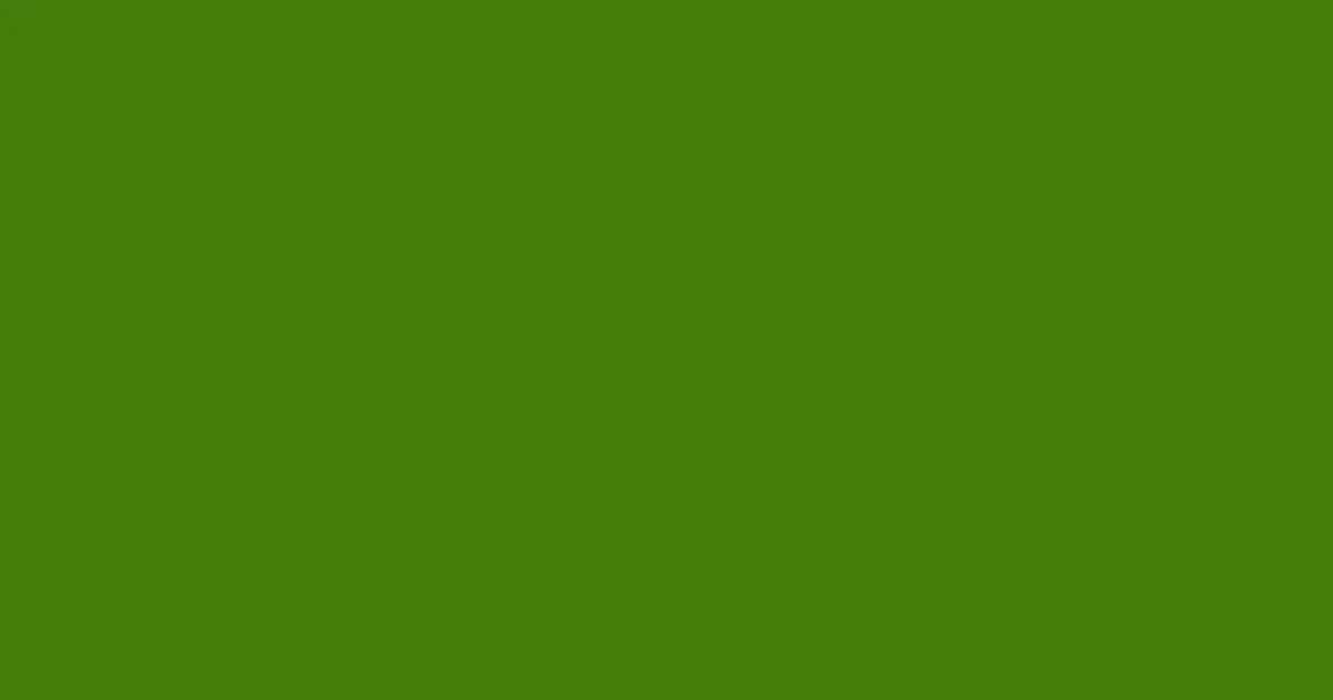 #447d0a green leaf color image