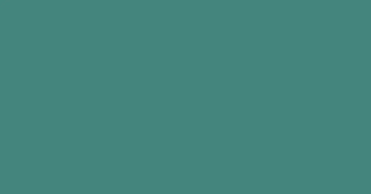 #44867e faded jade color image
