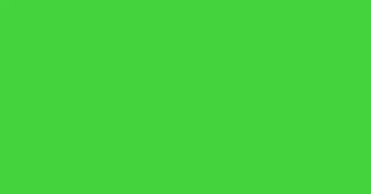 #44d33c emerald color image