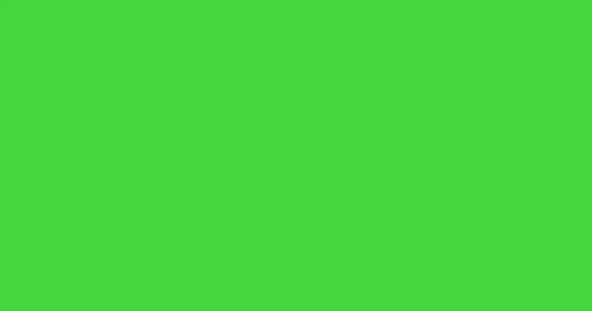 #44d63b emerald color image