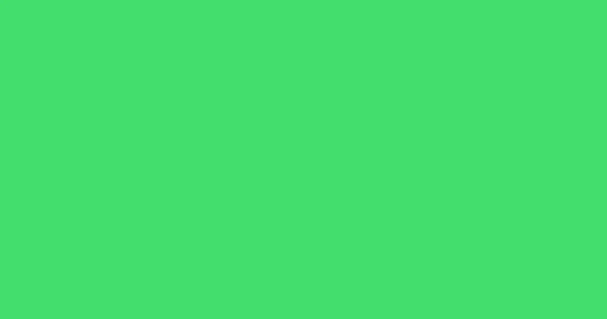 #44de6d caribbean green pearl color image
